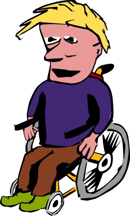 wheelchair human drawing