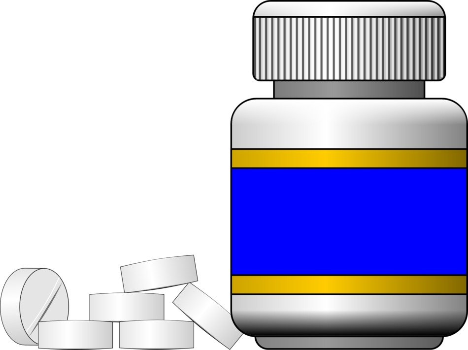 Ä°llustration of bottle and pills