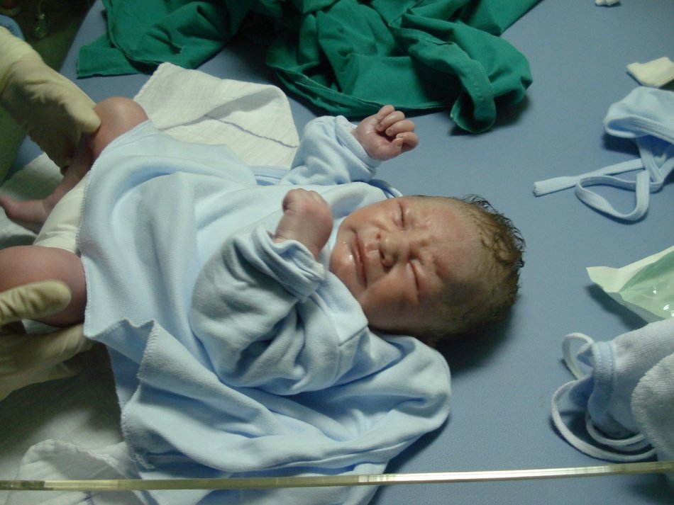 new born in the hospital