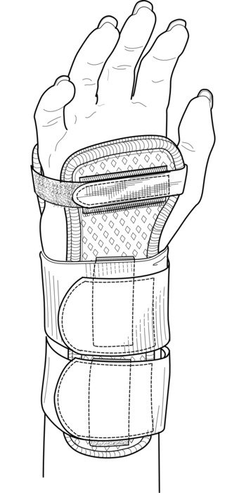 splint on wrist