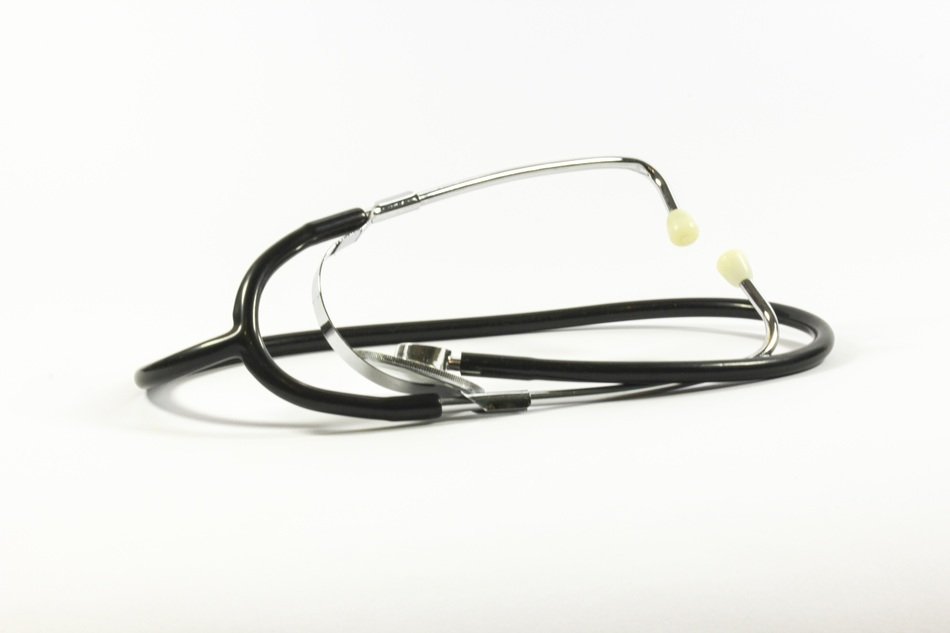 Stethoscope on white background