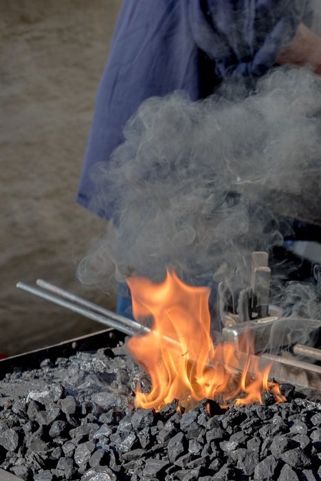 fire on the stones
