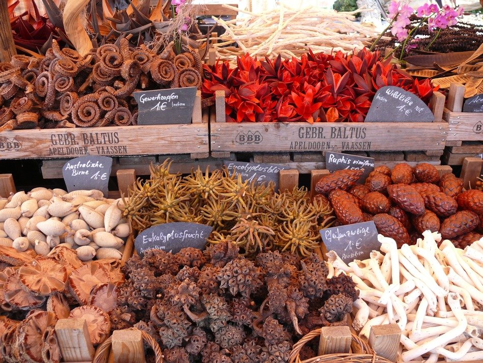 booth selling of a various exotic products