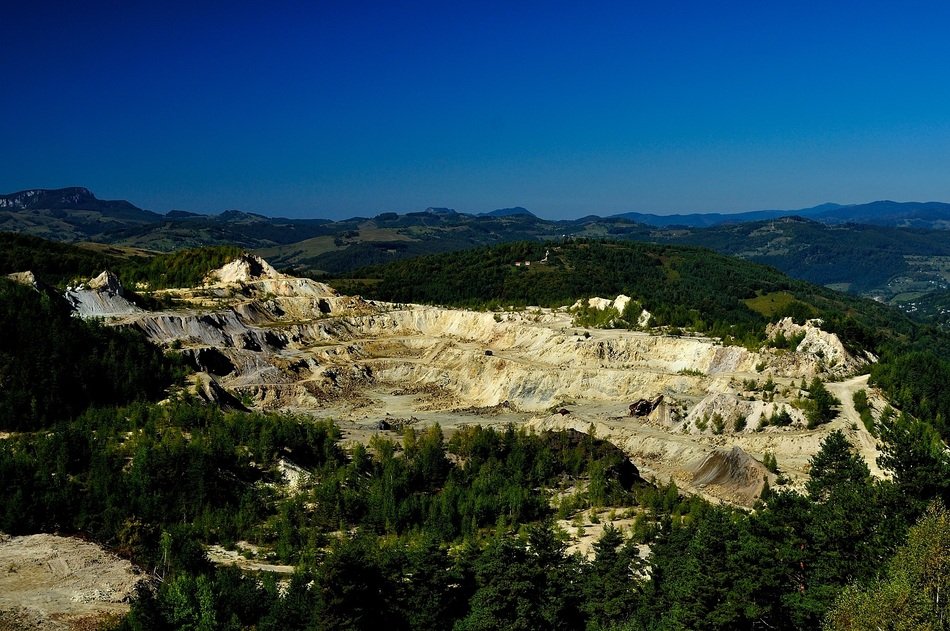 panorama of the gold mines
