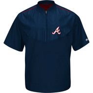 Atlanta Braves 2015 On Field Short Sleeve Training Jacket By Majestic