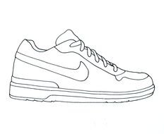 Nike Running Shoe pencil Drawing