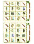 jungle animal bingo cards
