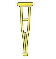 Crutch Clip Art N5