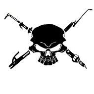 Welder Skull Decal Sticker N2