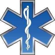 Blue EMS Symbols Clip Art