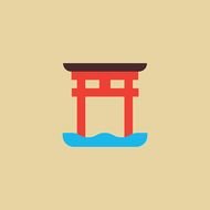Japanese Torii Gate Symbol N2