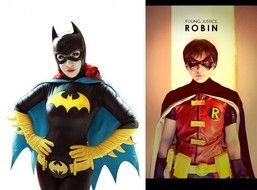 Robin And Batgirl Hot drawing