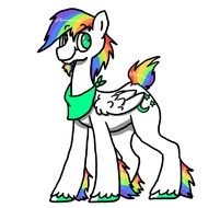 drawing pony with colored hair