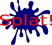 Blue Splat Clip Art