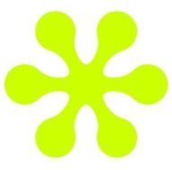 Lime Green Flower Clip Art N13