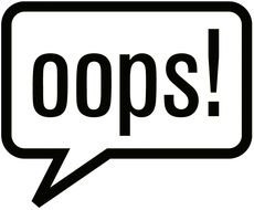 clipart of the Oops sign