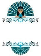 Peacock Border Clip Art N11