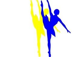 Drill Team Silhouette Clip Art N3