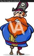 Cartoon Pirate Captain N6