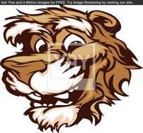 Cartoon Mountain Lion Cougar
