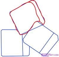 How To Draw An Ice Cube In Steps
