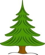 Free Christmas Clip Art Pine Trees darwing