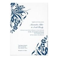 Blue Swirl Wedding Design
