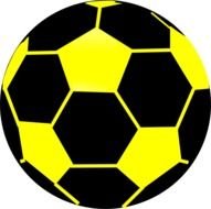 Black And Yellow Soccer Ball