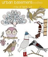 Birds Clip Art Set