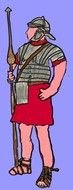 strong Roman Soldier drawing