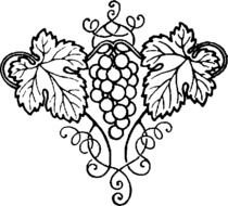 Grape Vine Leaves Clip Art N9