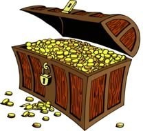 Chest gold drawing