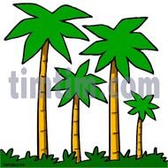 Cartoon Jungle Trees Drawings