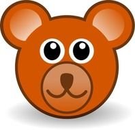 Cartoon Bear Face N4