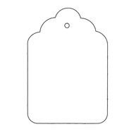 Gift Tag, cutout, outline