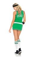 photo of a basketball player in green uniform