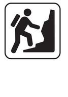 sign of mountain climbing