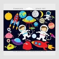 Space And Astronaut Clip Art N2