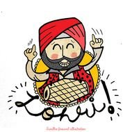 Daily Ullustraion 13 Lohri By Swadha