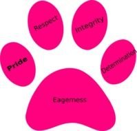 Pink Paw Print Clip Art N22