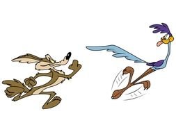 Wile E Coyote And Road Runner drawing