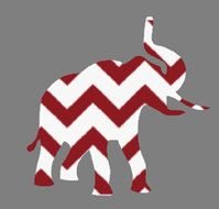 Chevron Elephant Clip Art N14