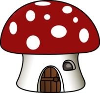 Mushroom House Clip Art N15