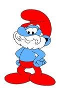 old Papa Smurf drawing