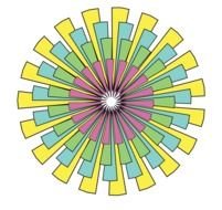painted colorful starburst