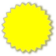 Yellow Starburst Clip Art N6