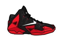 LeBron shoes drawing