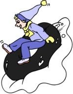 Snow Tubing Clip Art N17