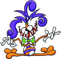 funny colorful Cartoon Monster