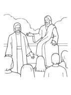 preaching, Coloring Page